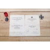 Medal za front wschodni i krzyż żelazny EK 2 z nadaniami